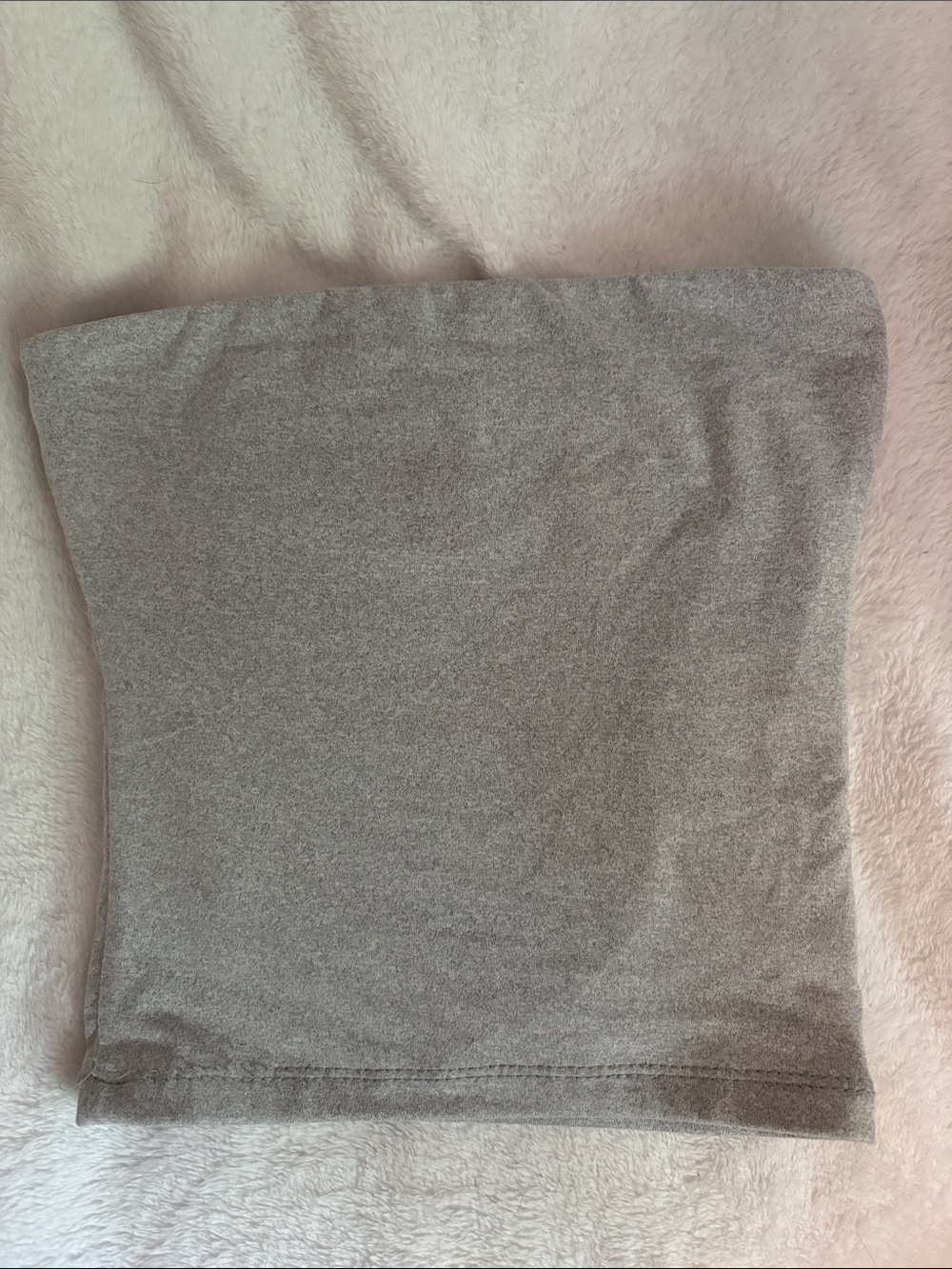 Grey Strapless Tube Top